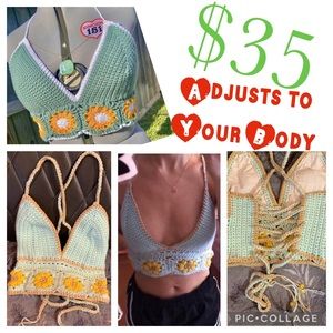 Custom Daisy Crop Top